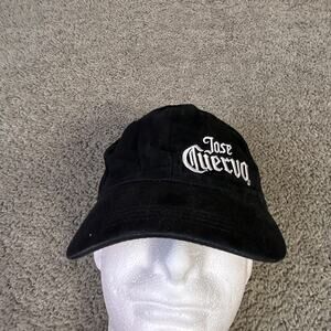 Jose Cuervo Hat Cap Strap Back Mens One Size Black Canvas Embroidered Logo